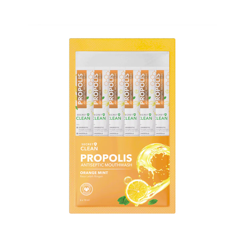 Secret Clean Orange Mint Mouthwash (6 x 10ml)