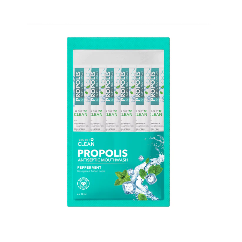 Secret Clean Peppermint Mouthwash (6 x 10ml)